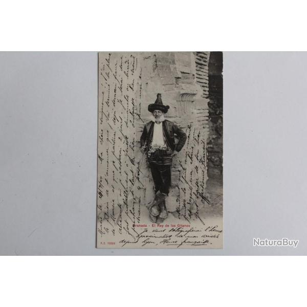 CPA Espagne Granada El Rey de los Gitanos