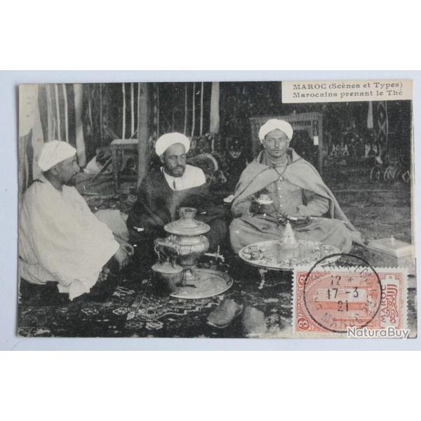 CPA Maroc Sc�nes et Types Marocains prenant le th�