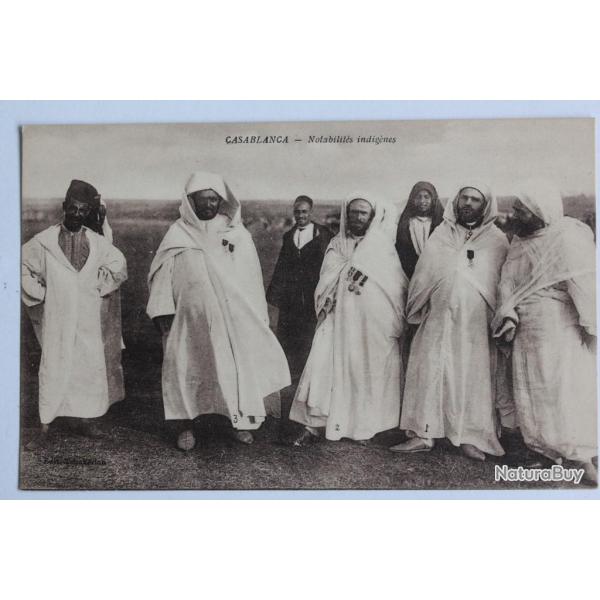 CPA Maroc Casablanca Notabilit�s indig�nes