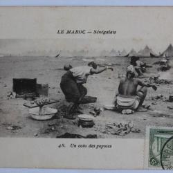 CPA Maroc Sénégalais Un coin des popotes