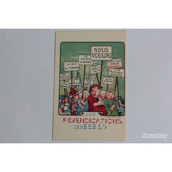 CPA publicitaire Eau de Vals Revendications des b�b�s