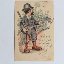 CPA illustrée L. & J. Paris Chasseur Hein ! Qu'en dis-tu ?