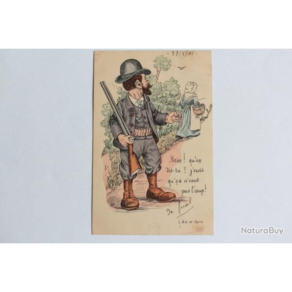CPA illustr�e L. & J. Paris Chasseur Hein ! Qu'en dis-tu ?