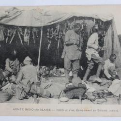 CPA Armée Indio-Anglaise Campement de Soldats Indiens