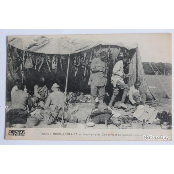 CPA Arm�e Indio-Anglaise Campement de Soldats Indiens