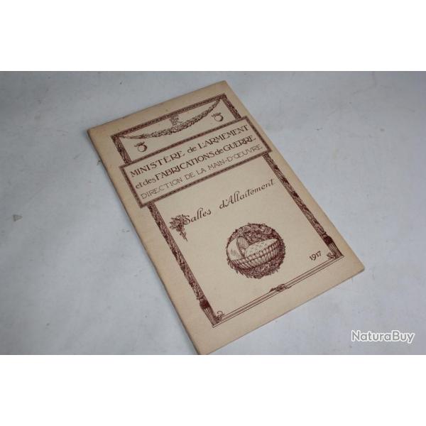 Salles d'allaitement Minist�re de l'armement fabrications de Guerre 1917