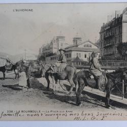 CPA Puy-de-Dôme Auvergne La Bourboule La Place aux Ânes