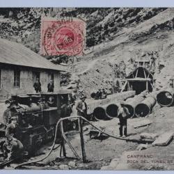 CPA Espagne Canfranc Boca del Tunel de Sumpot Train