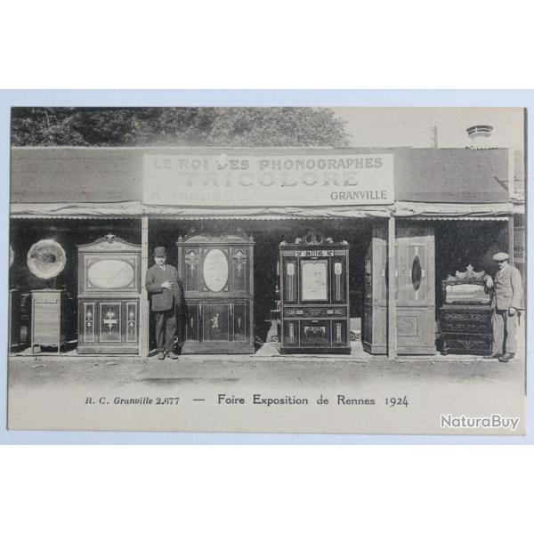 CPA Ille-et-Vilaine Foire exposition Rennes 1924 Le roi des Phonographes