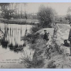 CPA Indre-et-Loire Saint-Avertin Tombeau des Gardons Pêcheurs