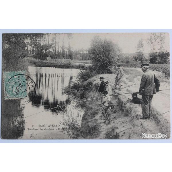 CPA Indre-et-Loire Saint-Avertin Tombeau des Gardons P�cheurs