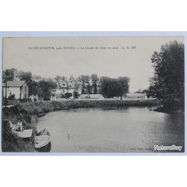 CPA Indre-et-Loire Saint-Avertin Coude du Cher en aval