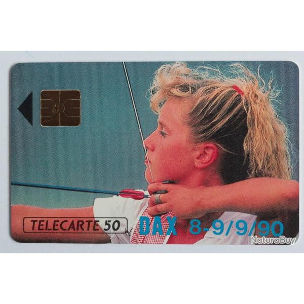 T�l�carte � puce France Priv�e Dax Championnat de tir � l'arc 1990