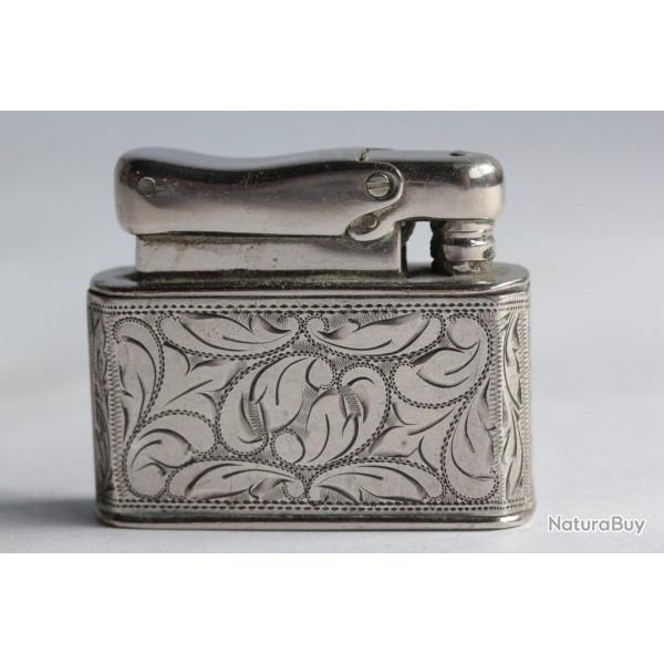 Briquet essence argent 925 Monopol automatic Colibri