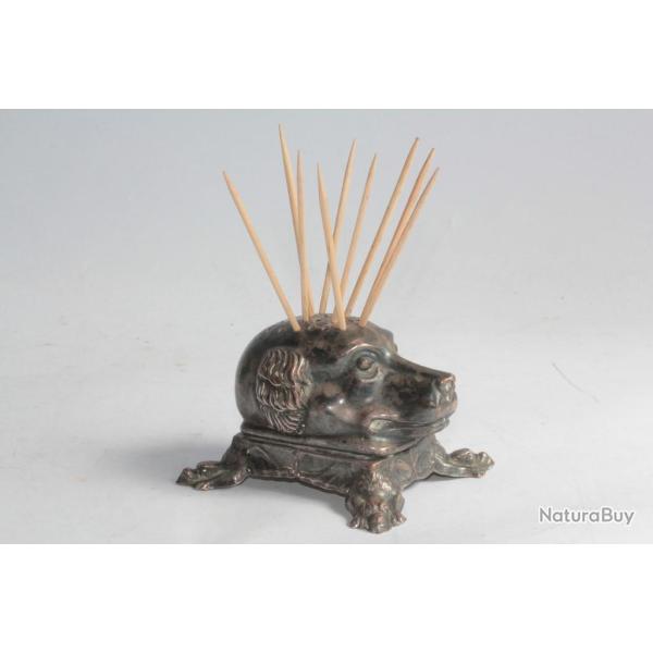 Porte cure-dents T�te de chien XIXe si�cle