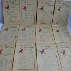 Le monde des oiseaux revue mensuel 16 ème année complète 1960/61