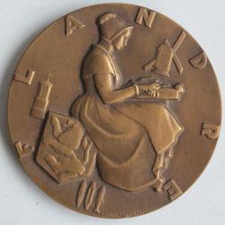 Médaille Paquebot Flandre French Line Cie Gle Transatlantique