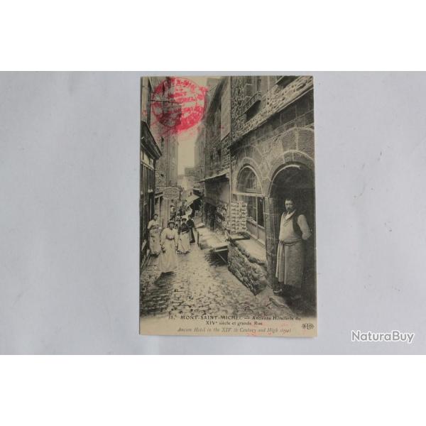 CPA Mont-Saint-Michel H�tellerie grande rue Marchand cartes postales