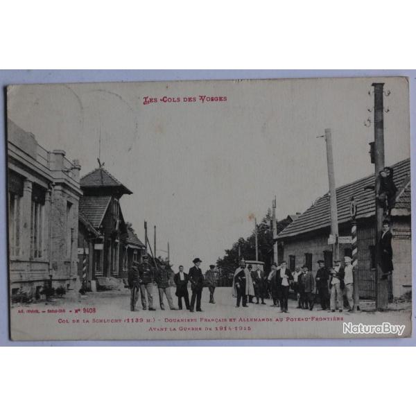 CPA Vosges Col de la Schlucht Douaniers fran�ais et allemand