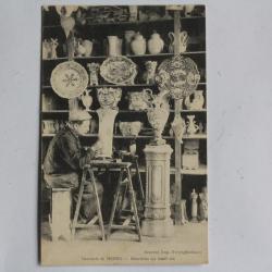 CPA Pas-de-Calais Faïencerie de Desvres Décoration sur émail cru