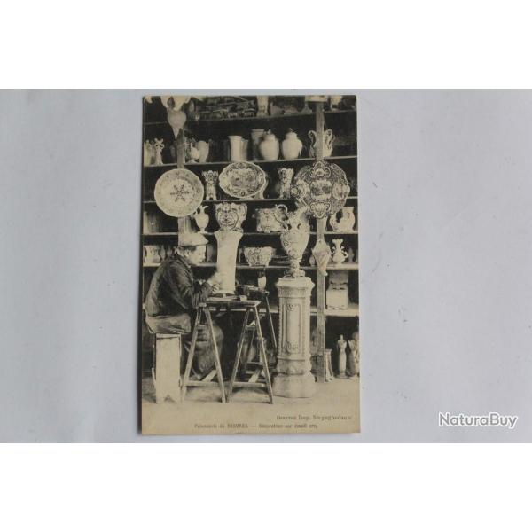 CPA Pas-de-Calais Fa�encerie de Desvres D�coration sur �mail cru