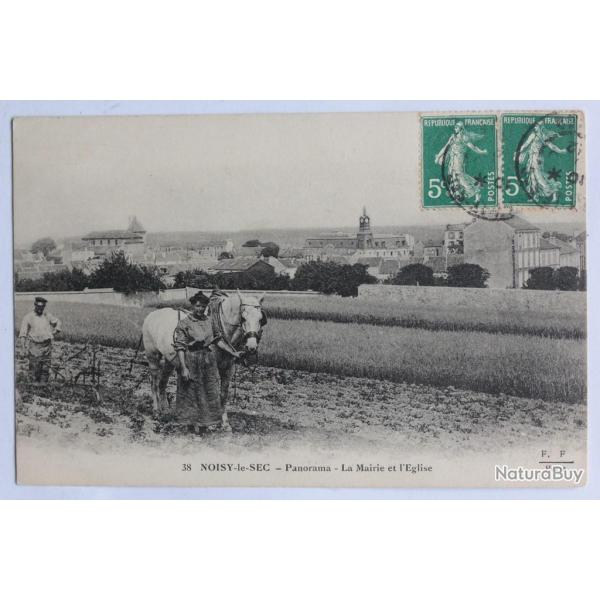 CPA Seine-Saint-Denis Noisy-le-Sec Panorama La mairie et l'�glise