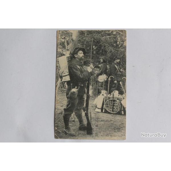 CPA Savoie Faction de chasseur alpin 13e BCA Militaria