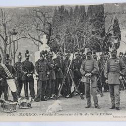 CPA Monaco Garde d'honneur de S.A.S le Prince