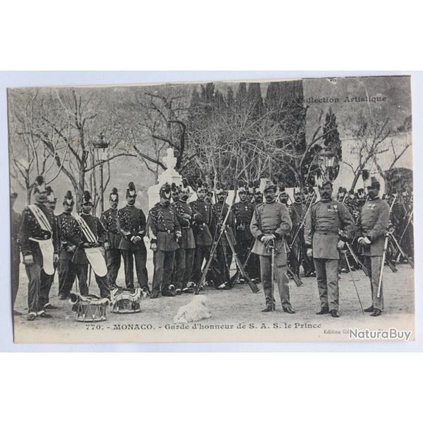 CPA Monaco Garde d'honneur de S.A.S le Prince