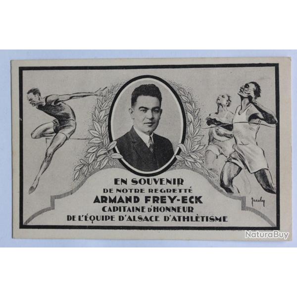 CPA Souvenir Armand Frey-eck Capitaine �quipe d'Alsace d'Athl�tisme