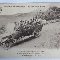 CPA Massif de la Chartreuse Les Saurer dans les Alpes Automobile Car