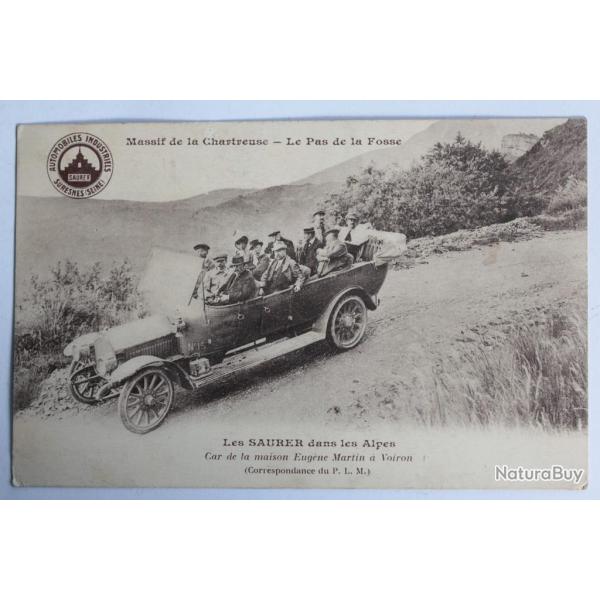 CPA Massif de la Chartreuse Les Saurer dans les Alpes Automobile Car