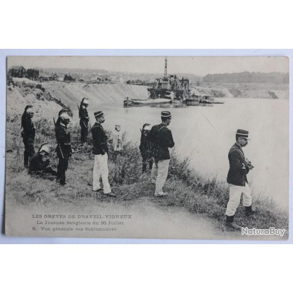 CPA Gr�ves de Draveil-Vigneux Journ�e sanglante Sablonni�res
