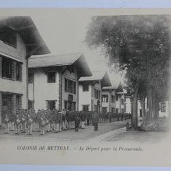 CPA Indre-et-Loire Colonie de Mettray D&eacute;part pour la promenade