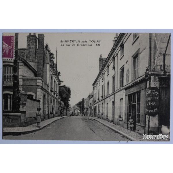 CPA Indre-et-Loire St-Avertin Rue Grammont Spiritueux Liqueurs Vins