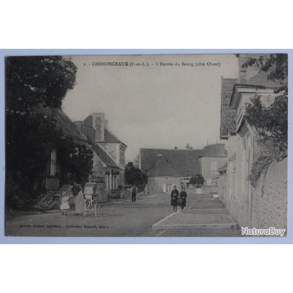 CPA Indre-et-Loire Chenonceaux L'entr�e du Bourg