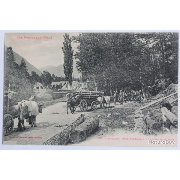 CPA Hautes-Pyr�n�es St-Lary Transport du bois