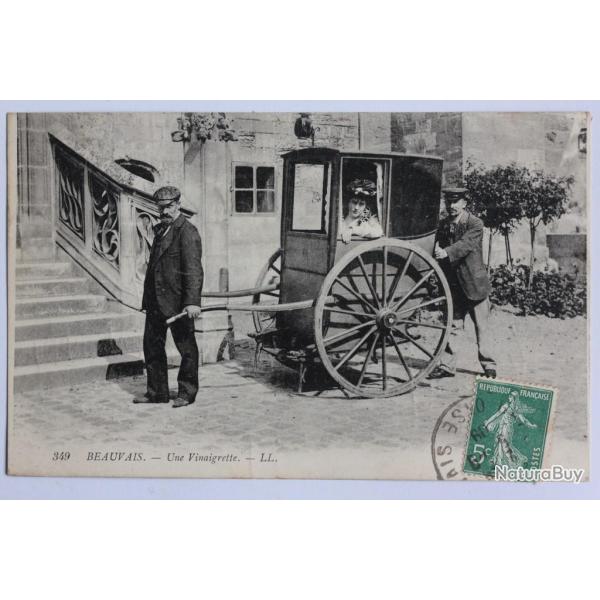 CPA Oise Beauvais Une vinaigrette Carriole � bras