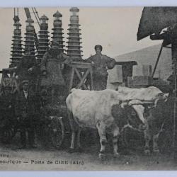 CPA Ain Mat&eacute;riel &eacute;lectrique Poste de Cize