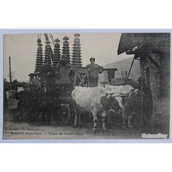 CPA Ain Mat�riel �lectrique Poste de Cize