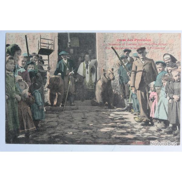 CPA Pyr�n�es Montreur d'ours Inventaire de Cominac Protestation
