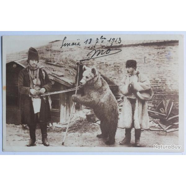 CPA Roumanie Montreur d'ours 1913
