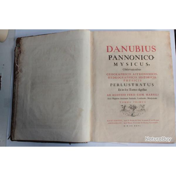 Danubius Pannonico-Mysicus 1726 Armes baron Bonnier de la Mosson