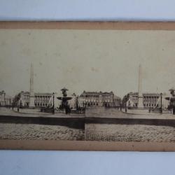 Photographie Vue stéréo Place de la Concorde Paris