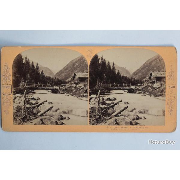 Photographie Vue st�r�o Sch�ngelair pr�s Ranalt Autriche