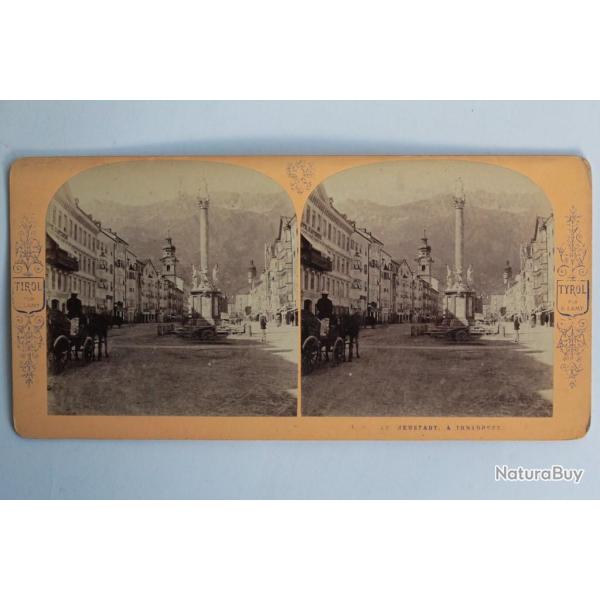 Photographie Vue st�r�o Le Neustadt � Innsbr�ck Autriche