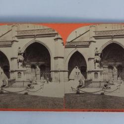 Photographie Vue stéréo Place de la cathédrale Berne Suisse