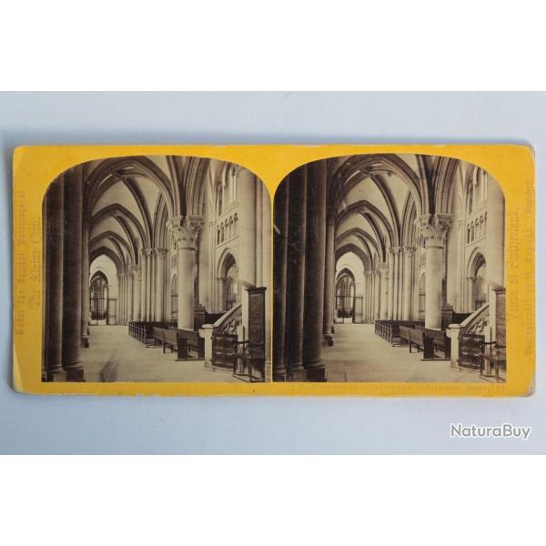 Photographie Vue st�r�o Int�rieur de la Cath�drale de Lausanne Suisse