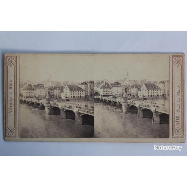 Photographie Vue st�r�o B�le Pont du Rhin Suisse