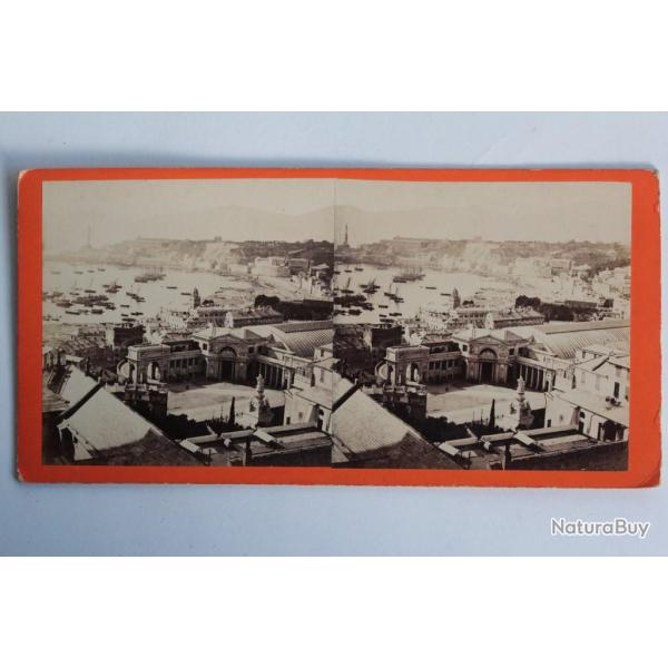 Photographie Vue st�r�o G�nes panorama Genova Italie